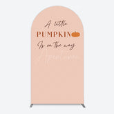 Aperturee - Aperturee Autumn Pumpkin Vibe Sweet Baby Shower Arch Backdrop